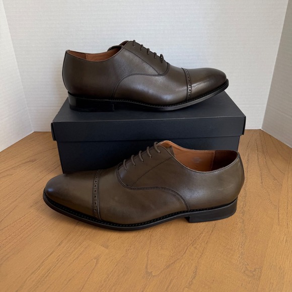 Allen Edmonds Other - Allen Edmonds Brady Oxford Men Size 13D Olive Green Leather Cap Toe 5935